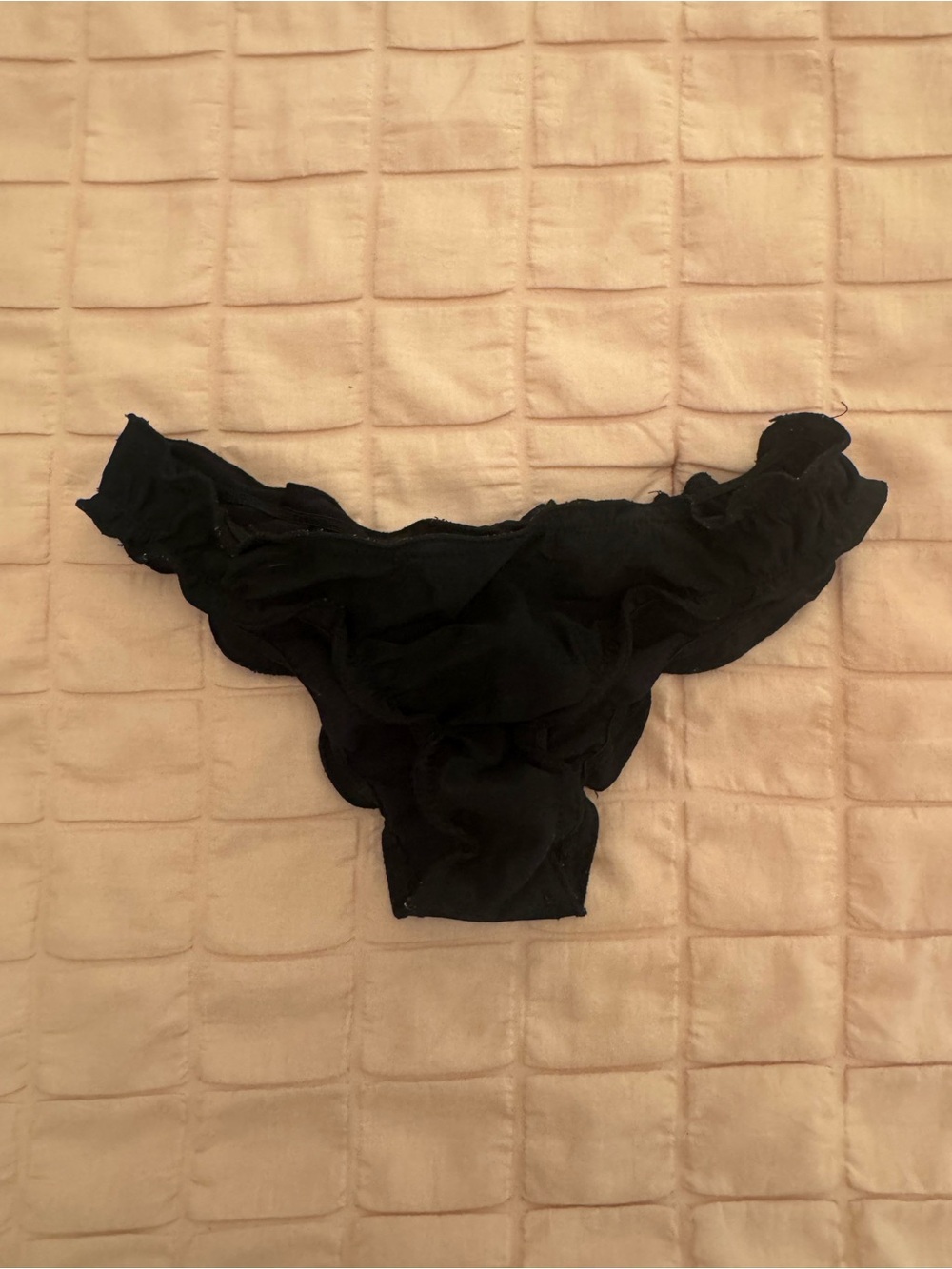 SHEIN Black Ruffle Bikini Bottom